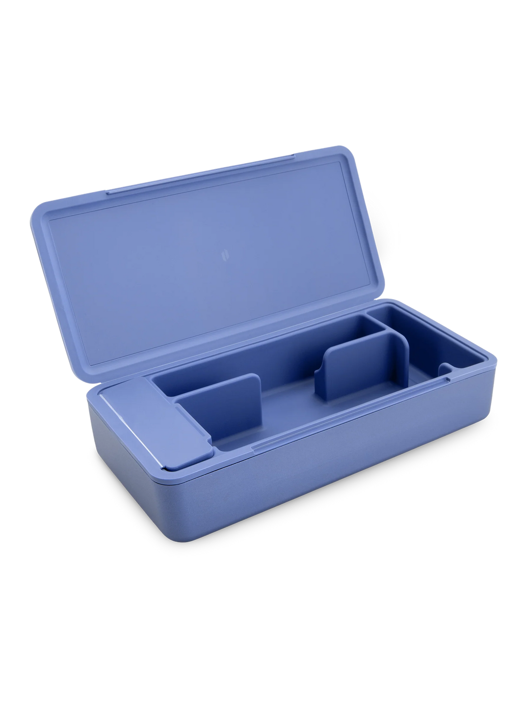 Puffco Travel Case — Sapphire hard shell case, three-quarter view