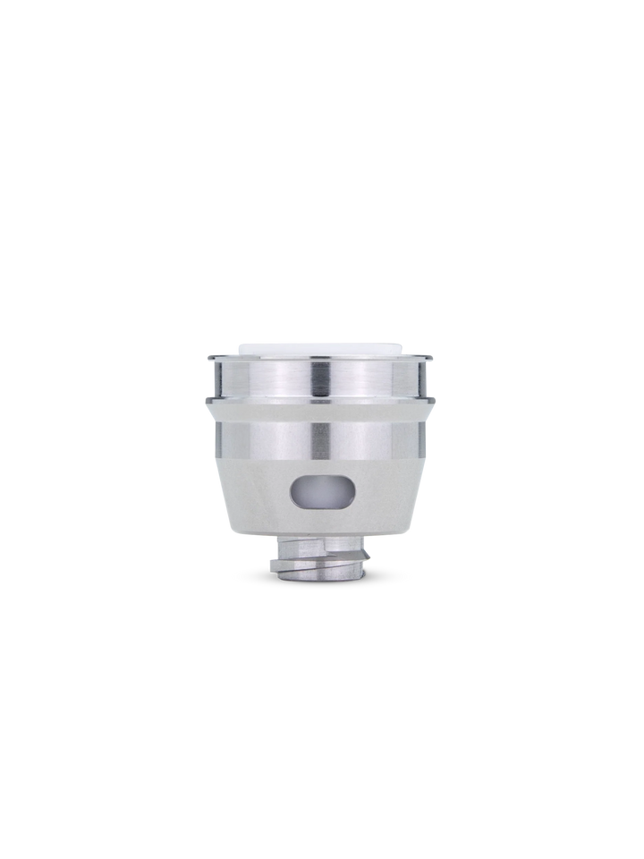 Side view of Puffco New Peak 3D Chamber without top cap, showcasing advanced chamber design on sale at Angies Boutique.