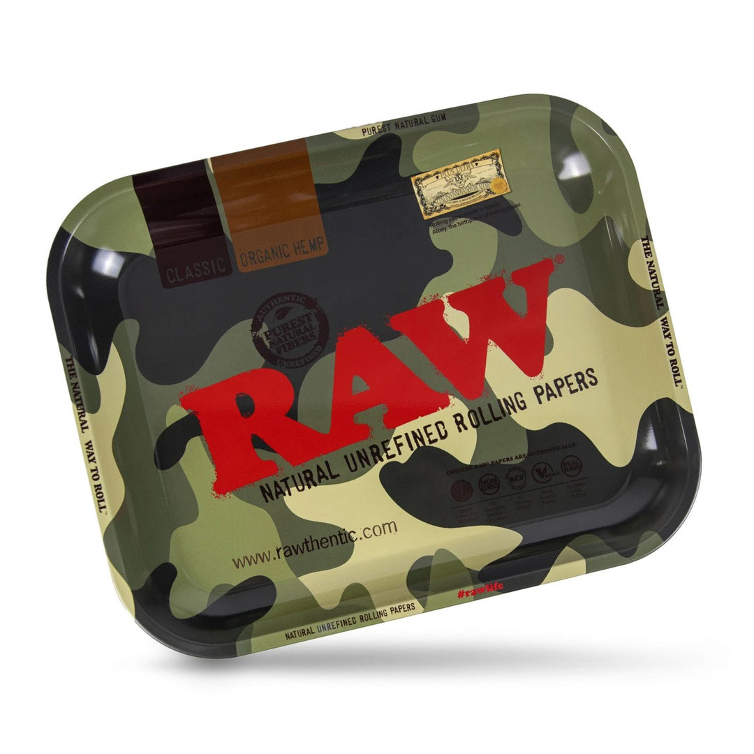 RAW Camo Design Large tin-plated steel rolling tray