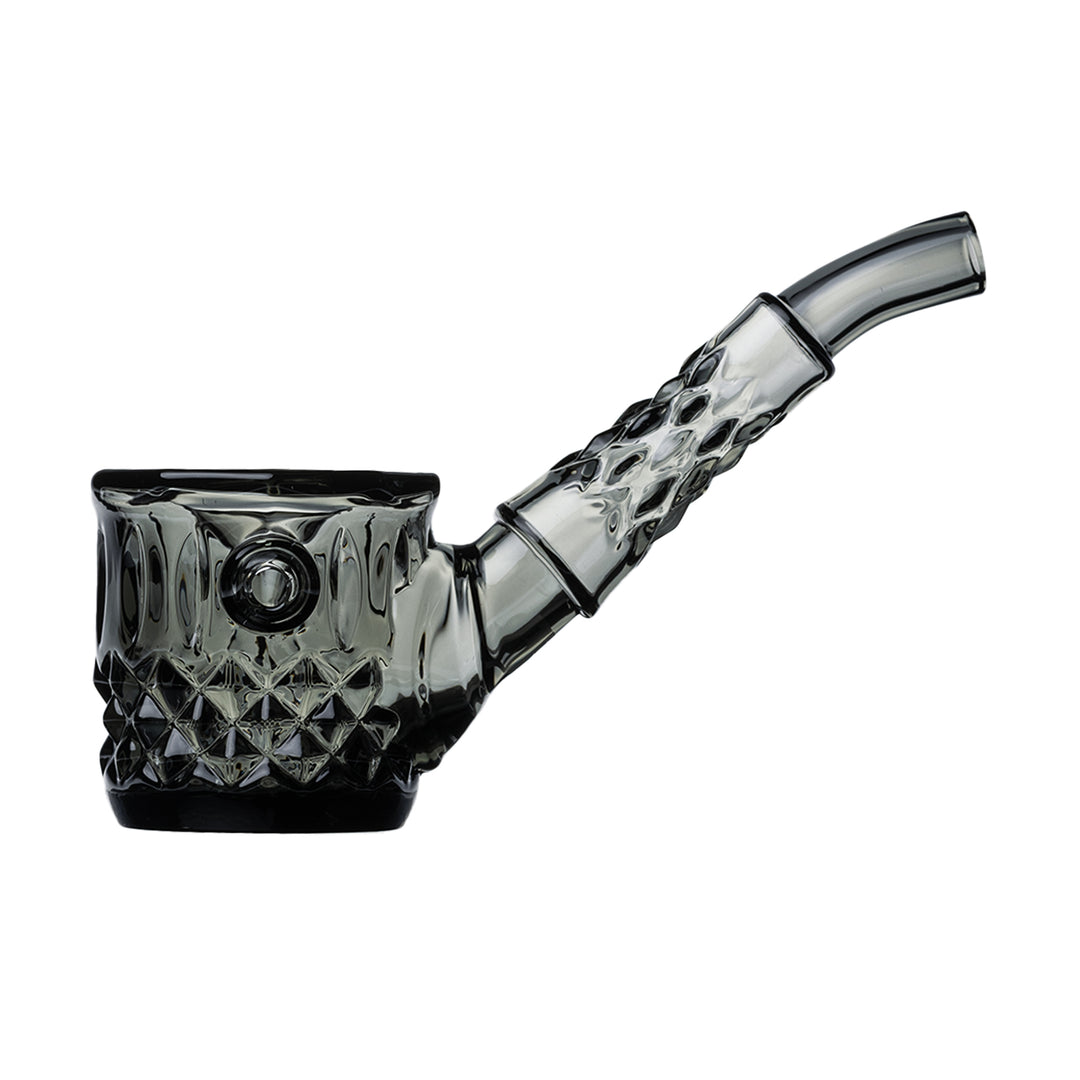 Close-up of NWTN Black Highball Pipe borosilicate glass detail