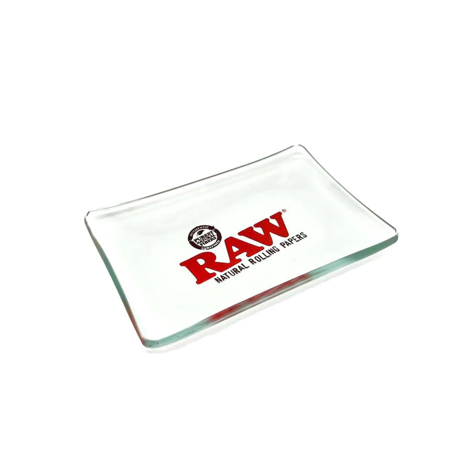 RAW Star Glass Rolling Tray mini size 6x4 inches