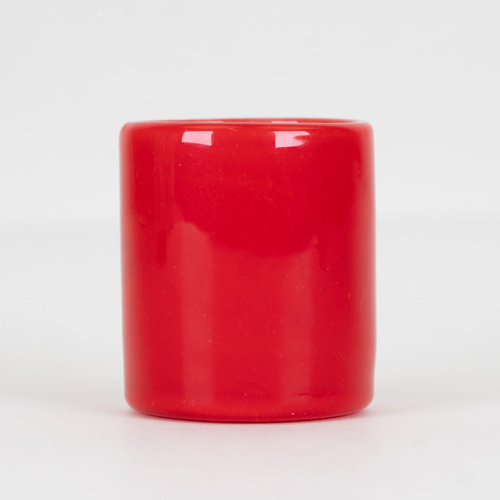 Empire Glassworks Sriracha Sauce Puffco Proxy Core Attachment, glass on its own, back view.