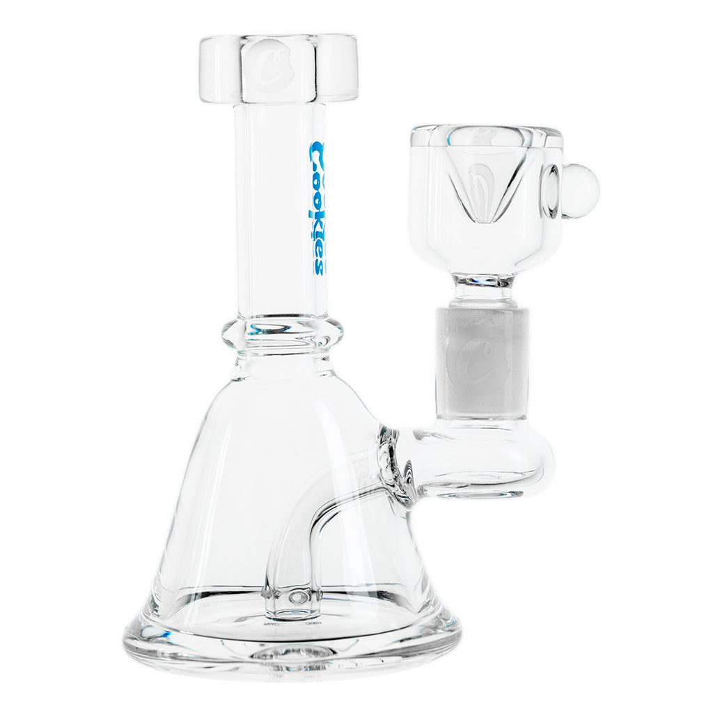 Cookies Bayside Series 650 mini water pipe with 14mm bowl, 4-slit downstem, and Cookies logo