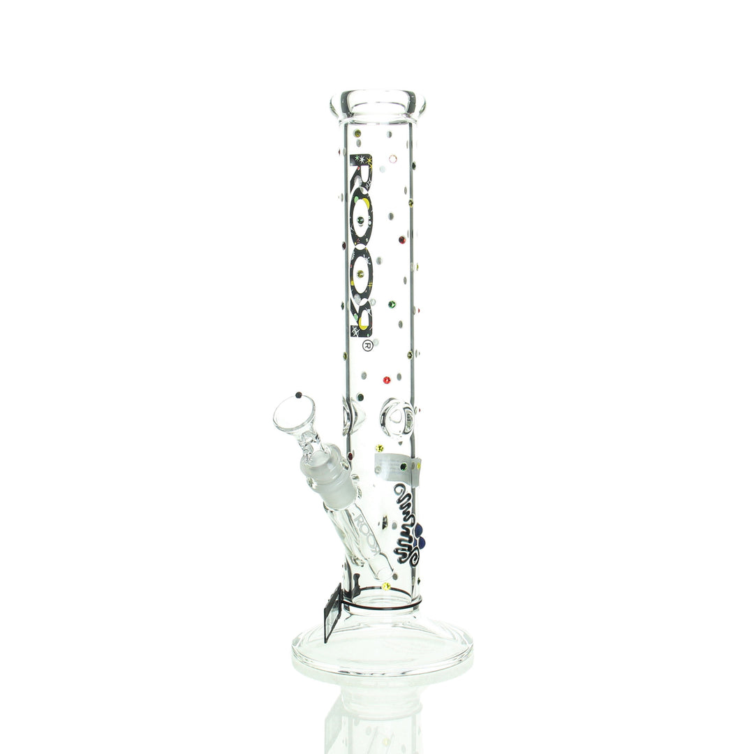 RooR 14" Straight 50x5mm Galaxy with Swarovski Crystals — galaxy finish bong with (56) embedded Swarovski crystals
