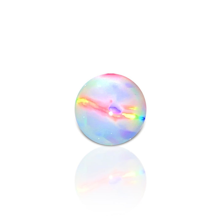 Ruby Pearl Co 5mm White Opal Terp Pearl detail view
