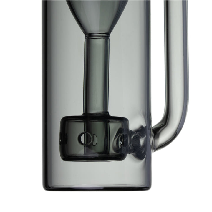 Ryan Fitt Pillar Pivot Bubbler percolator close-up showing diffusion slits for smoother vapor cooling