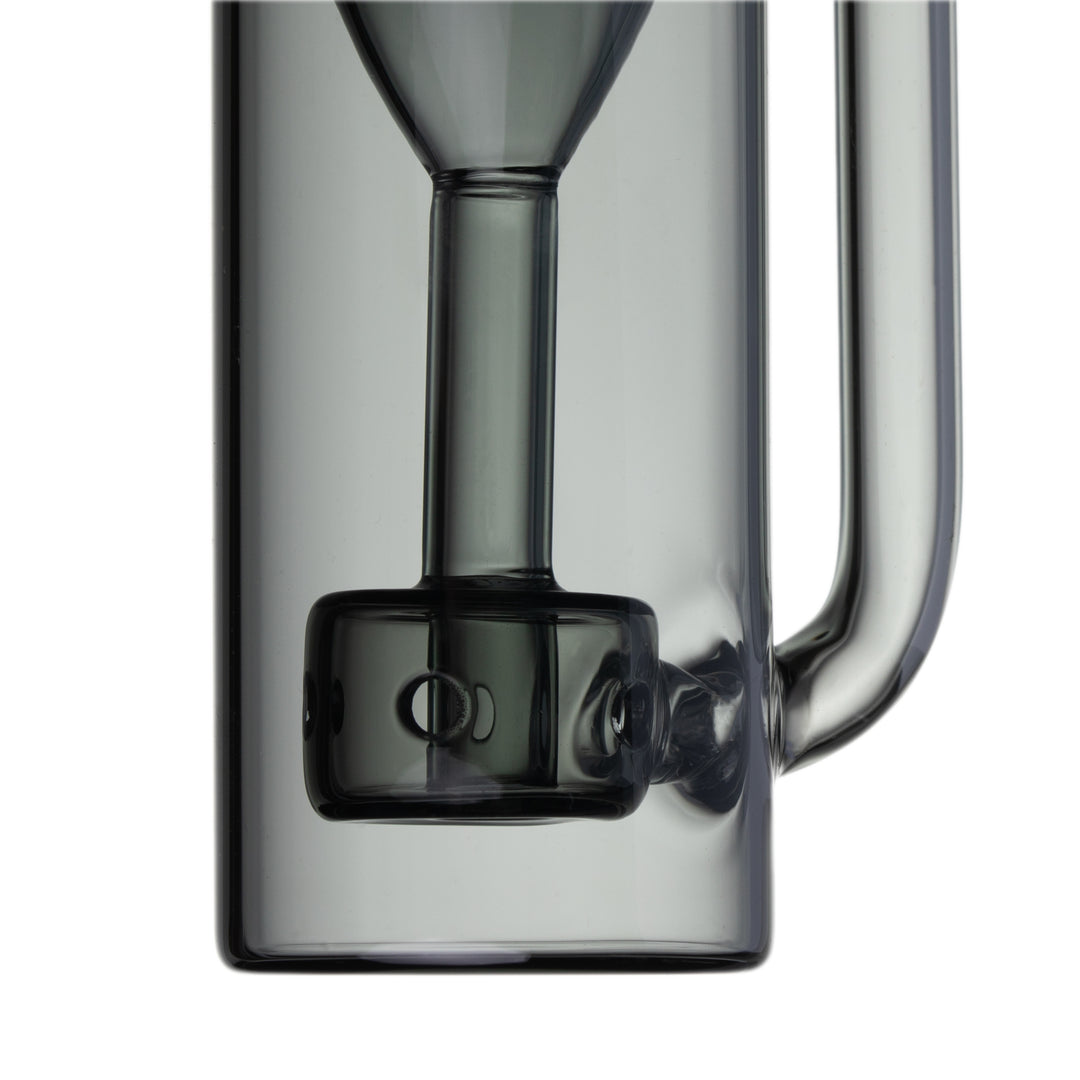 Ryan Fitt Pillar Pivot Bubbler percolator close-up showing diffusion slits for smoother vapor cooling