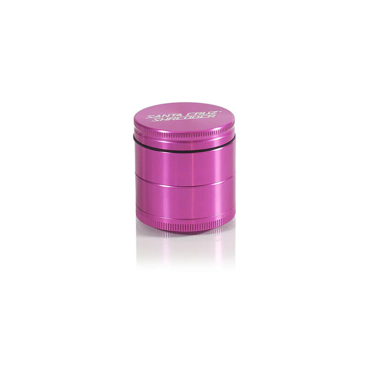 Santa Cruz Shredder Medium Grinder in Pink – compact 4-piece design.