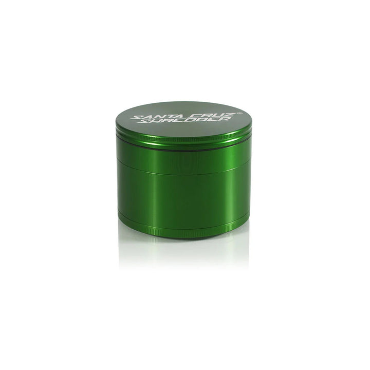 Jumbo green santa cruz herb grinder closed