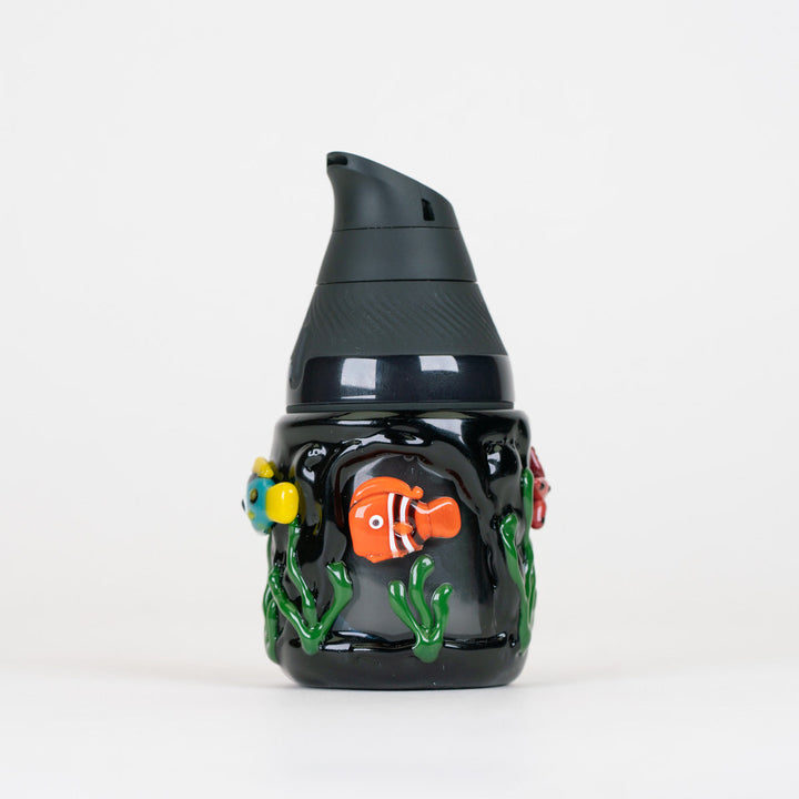 Empire Glassworks Under The Sea Puffco Proxy Core Attachment, installed on a Puffco Proxy Core, front view.