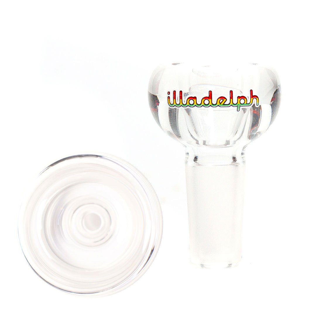 Authentic Illadelph rasta slide for 14mm female joints