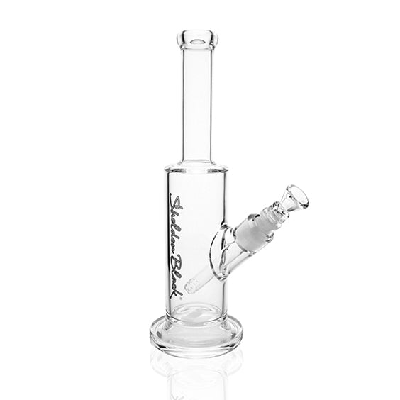 Sheldon Black 13 inch Grasso Straight Stepped Tube Signature Platinum bong with 14mm joint