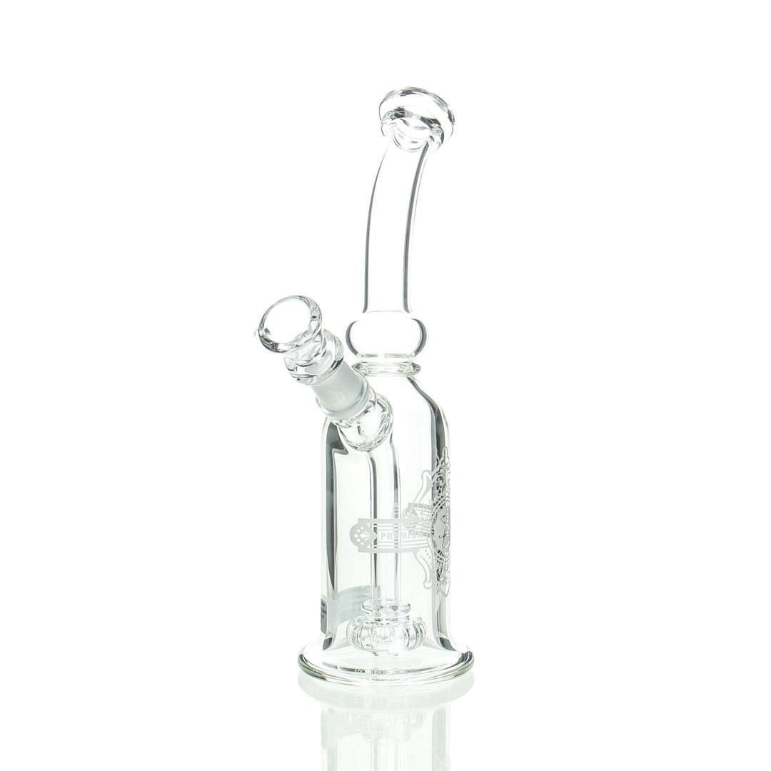 Sheldon Black Bottle Bubbler Cubano Frost — bottle-shaped glass bubbler with Cubano Frost colorway