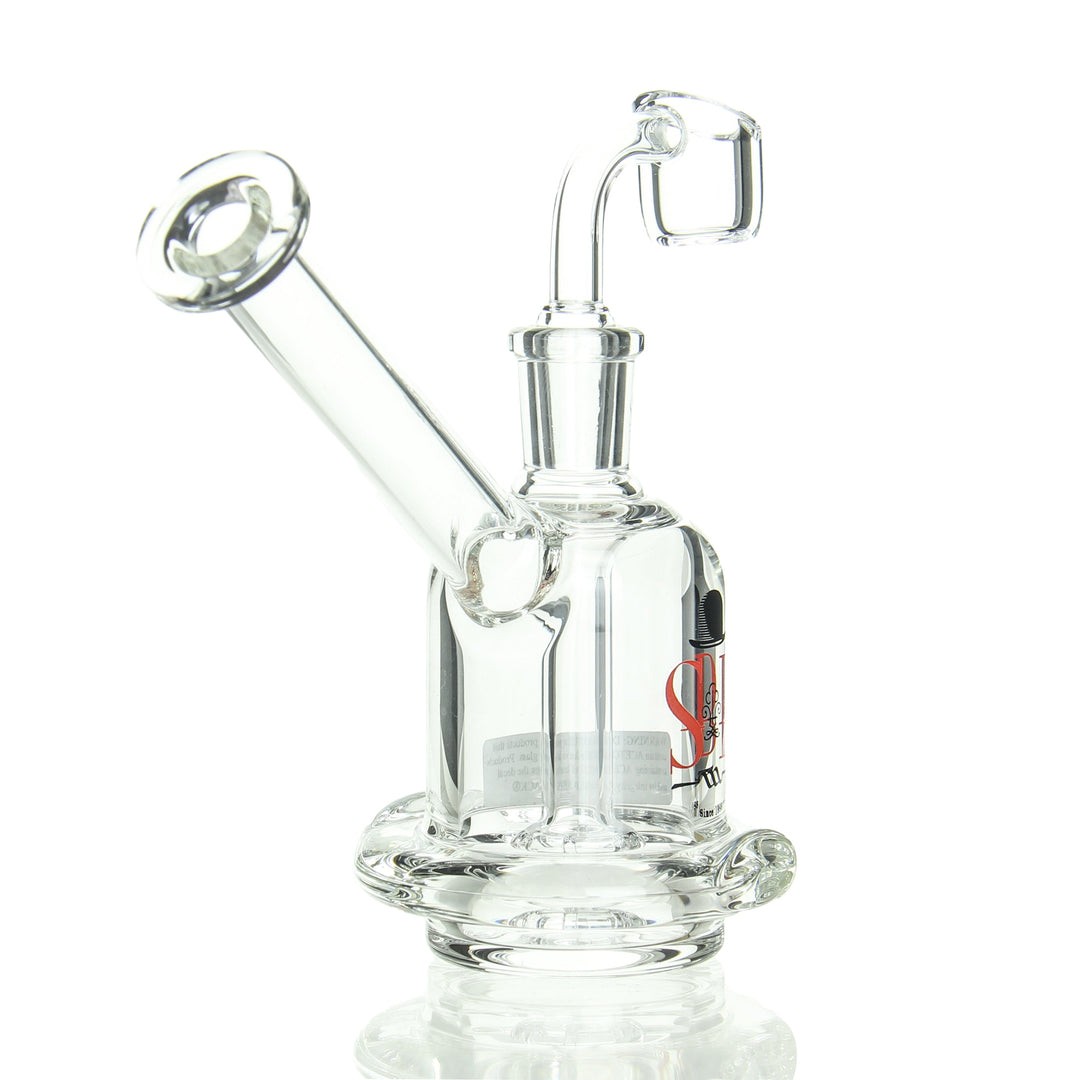 Sheldon Black Derby Bubbler Hat Red — derby hat bubbler shown from alternate angle