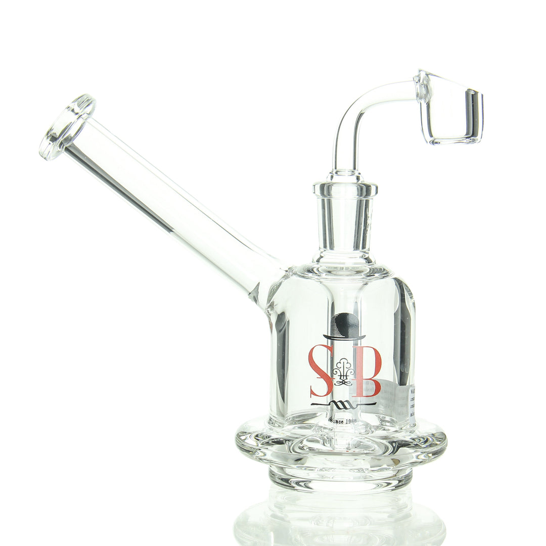 Sheldon Black Derby Bubbler Hat Red — derby hat bubbler detail view of red color accents