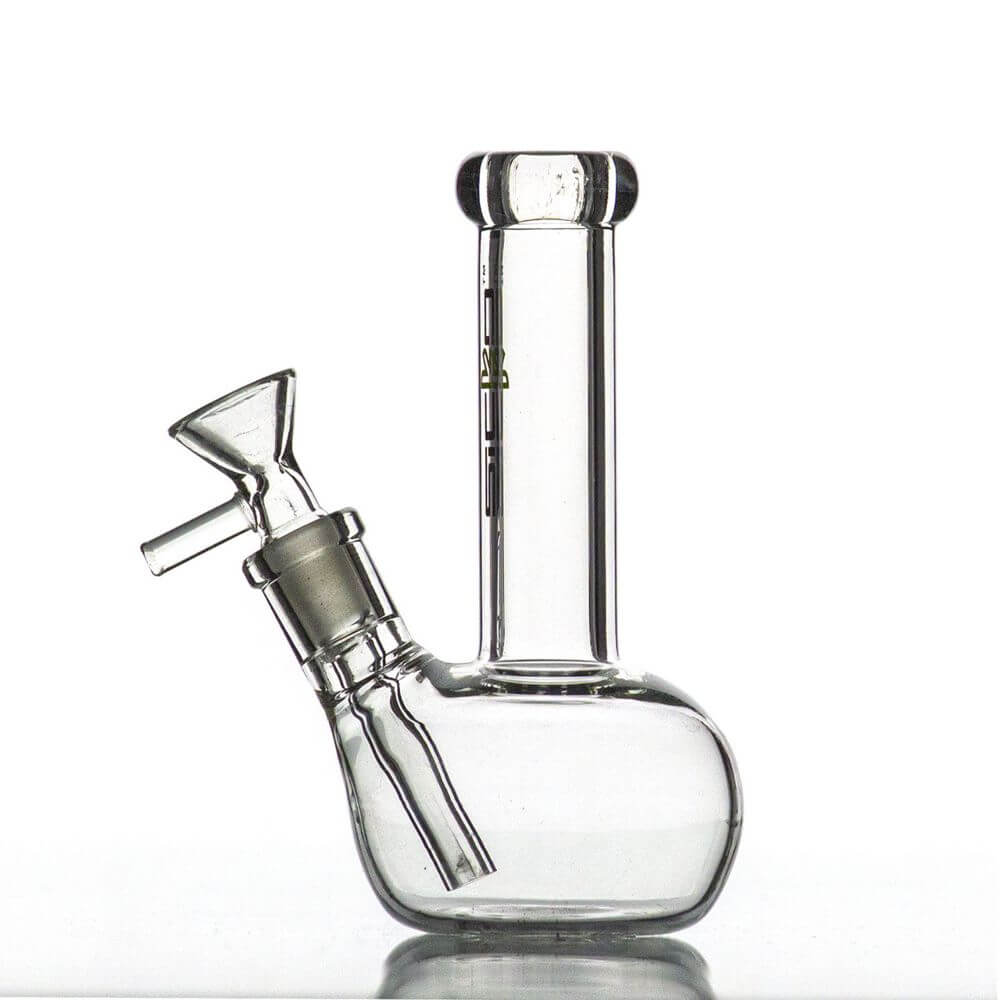 Side view of Sicko 5in Mini Beaker Bong beaker base water pipe
