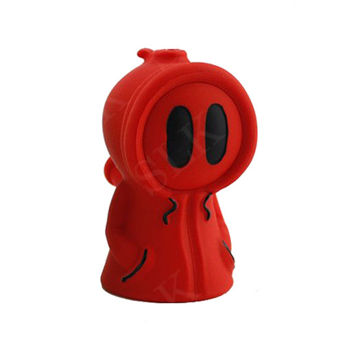 Silic Lab Silicone Ghost Bubbler — ghost-shaped silicone bubbler pipe, alternate angle