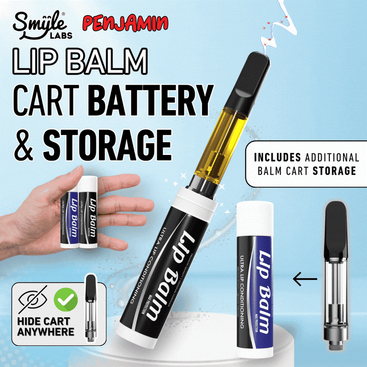 Penjamin Lip Balm 510 battery with USB-C charging port cover