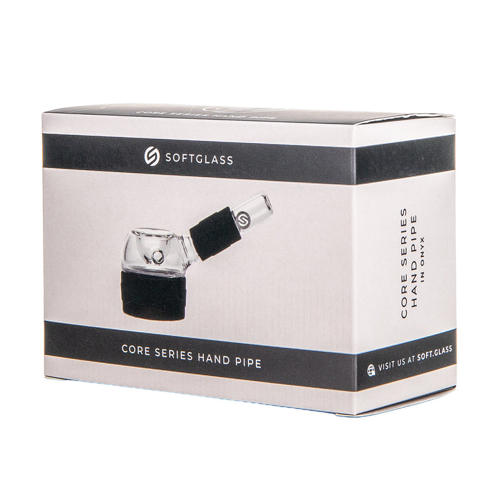 Front of the Softglass Core Series Hand Pipe retail box