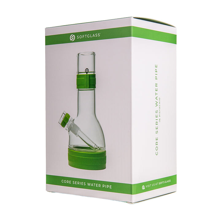 Front of the Softglass Core Bong retail packaging