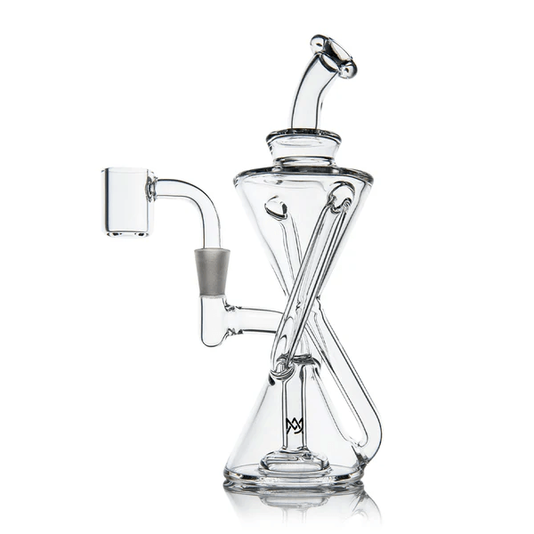 MJ Arsenal Time Turner Mini Dab Rig with Quartz Banger and Carb Cap side view