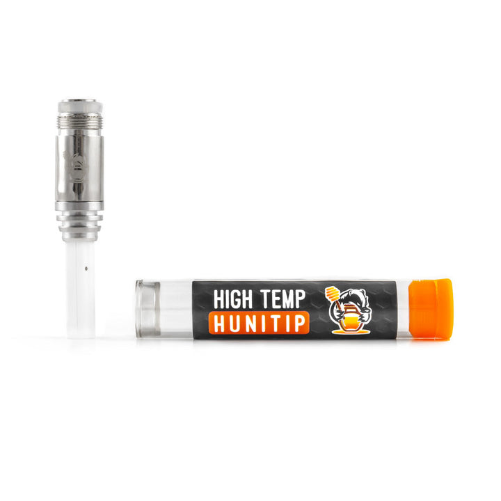 Huni Badger - Ceramic Huni Tip High Temp version with orange cap, designed for original Huni Badger vaporizer, ideal for high-temperature dabbing.