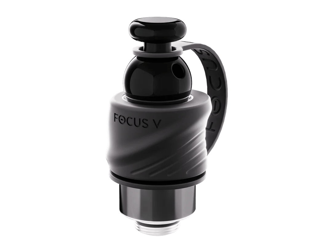 Focus V Intelli Core Max Atomizer with sleek black finish and upgraded 30% larger chamber walls for enhanced vapor performance.