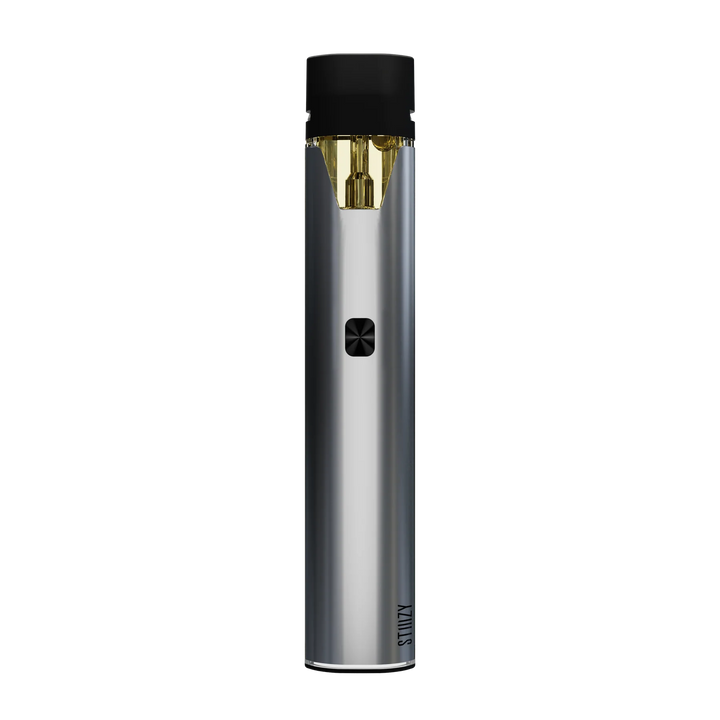 STIIIZY Pro Battery in Silver, minimalist adjustable voltage pod vape