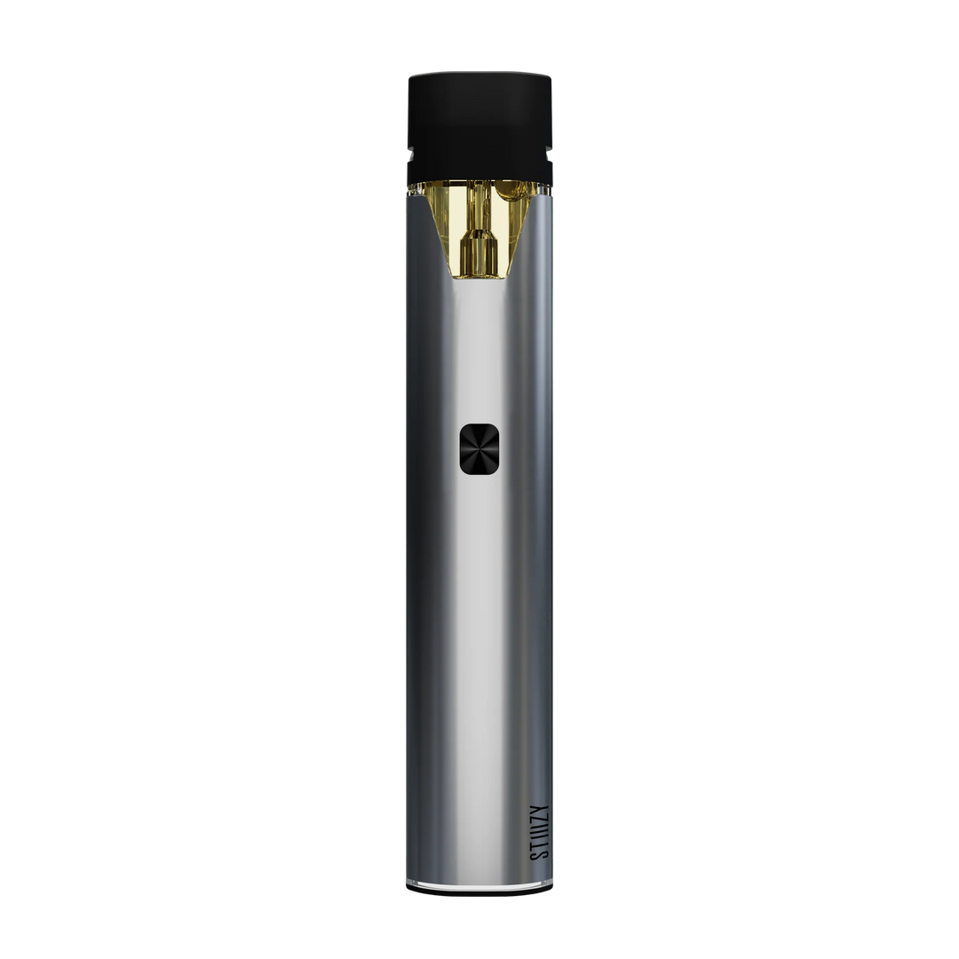 STIIIZY Pro Battery in Silver, minimalist adjustable voltage pod vape