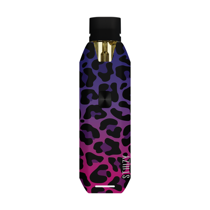 STIIIZY Pro XL Battery in Cheetah, purple to pink leopard print adjustable voltage pod battery