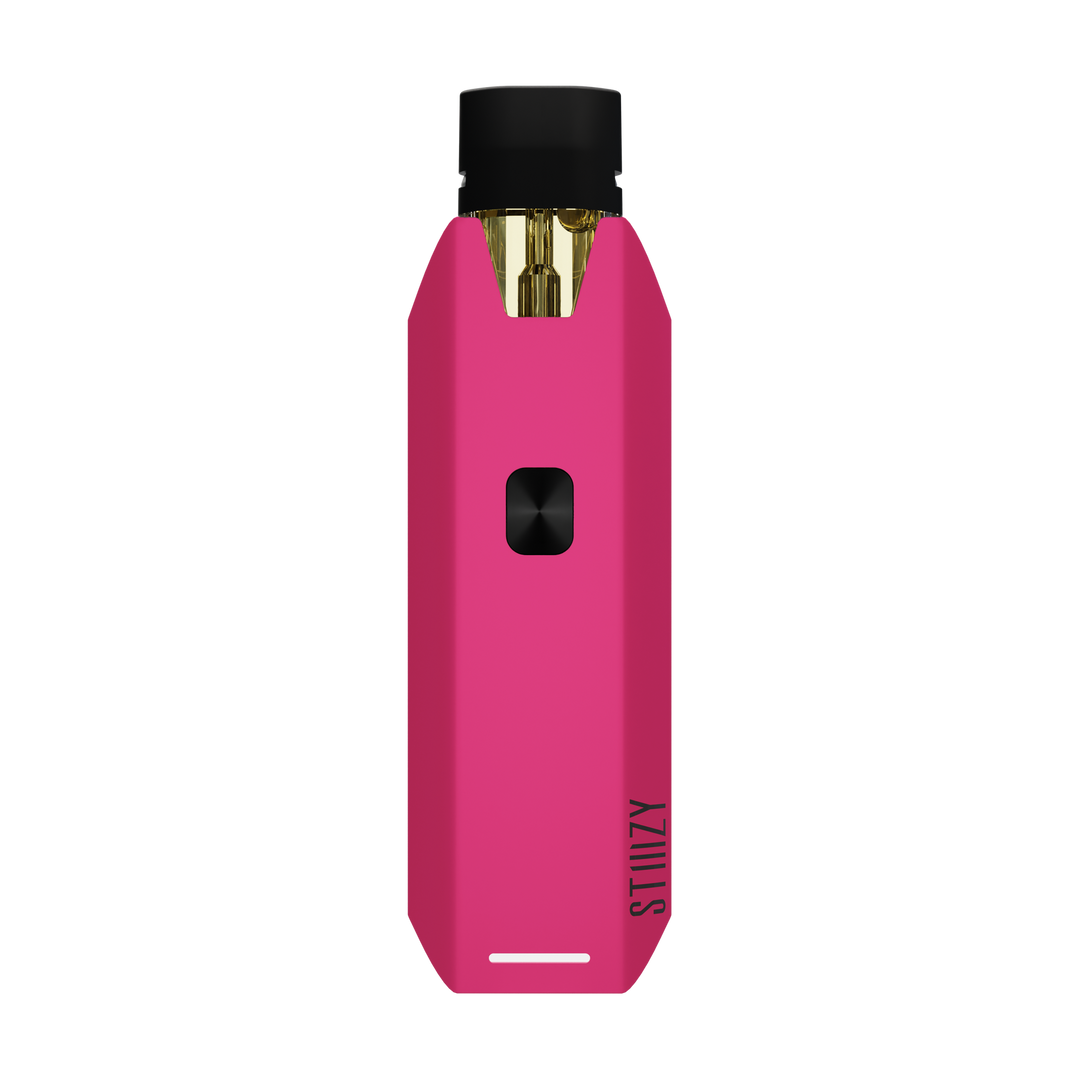 STIIIZY Pro XL Battery in Neon Pink, bright neon finish adjustable voltage pod battery