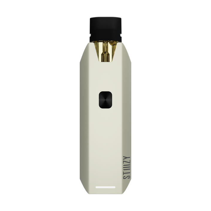 STIIIZY Pro XL Battery in Pearl White, clean pearl finish adjustable voltage pod vape