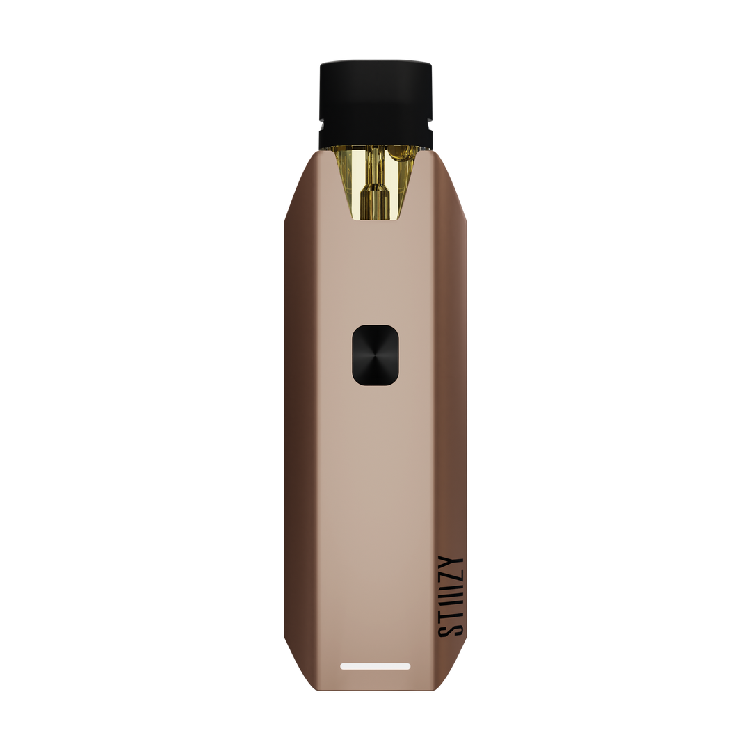 STIIIZY Pro XL Battery in Rose Gold, warm metallic finish high-capacity pod battery