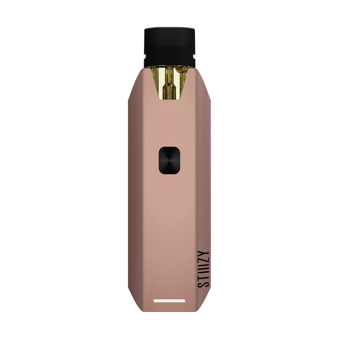 STIIIZY Pro XL Battery in Rose, soft pink finish adjustable voltage pod vape