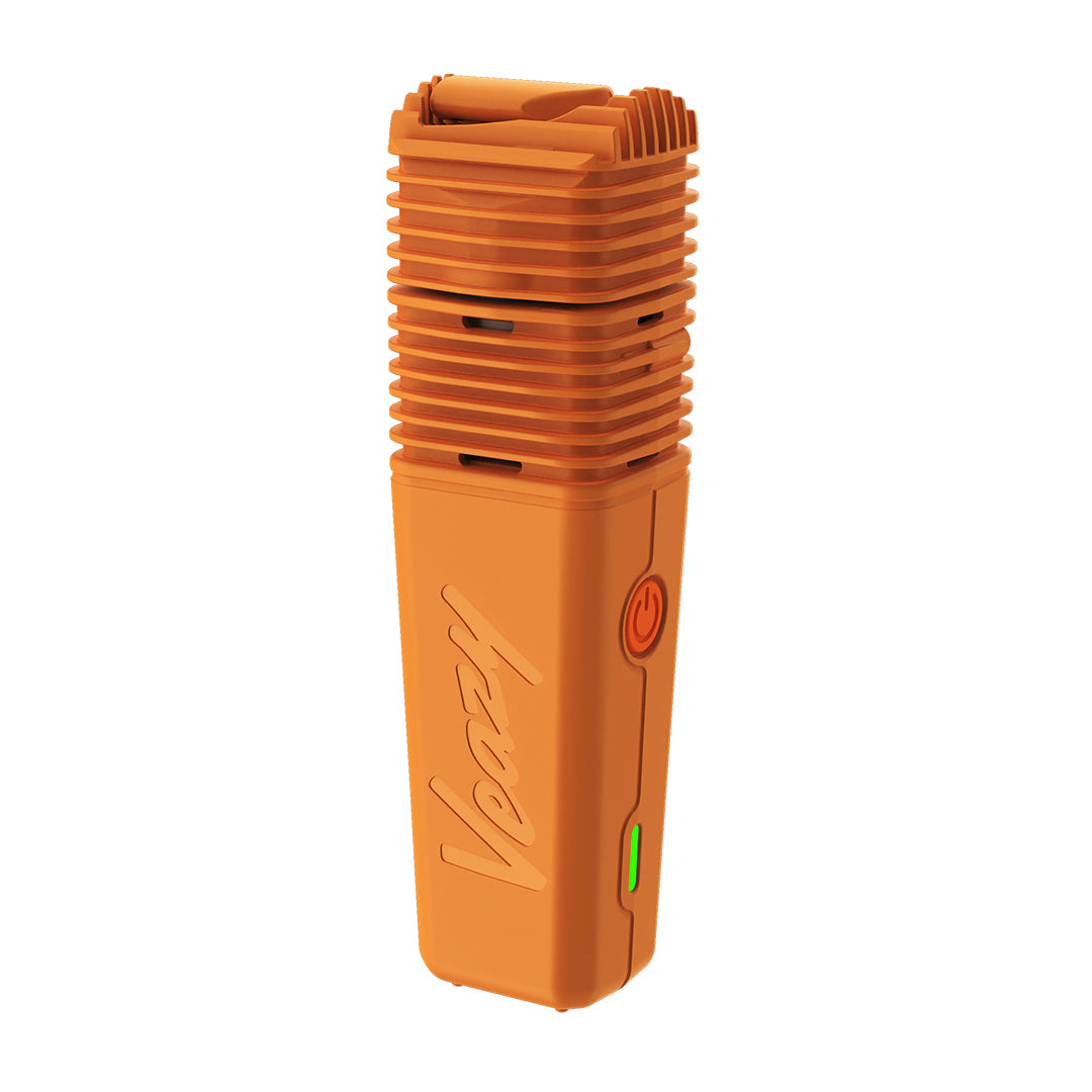 Storz &amp; Bickel Veazy vaporizer – compact portable dry herb vaporizer in Inspiring Orange
