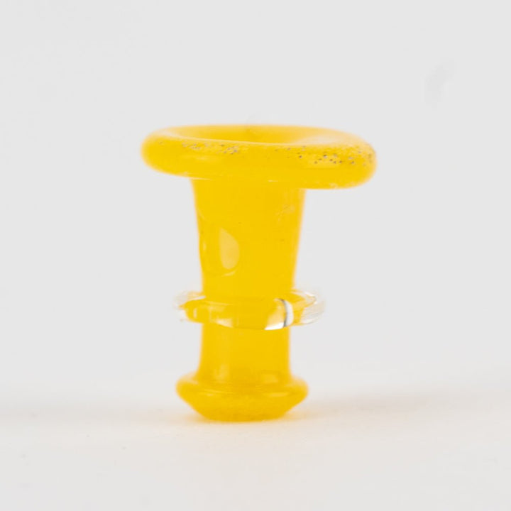 Empire Glassworks Puffco New Peak and Proxy glass joystick cap in Yellow