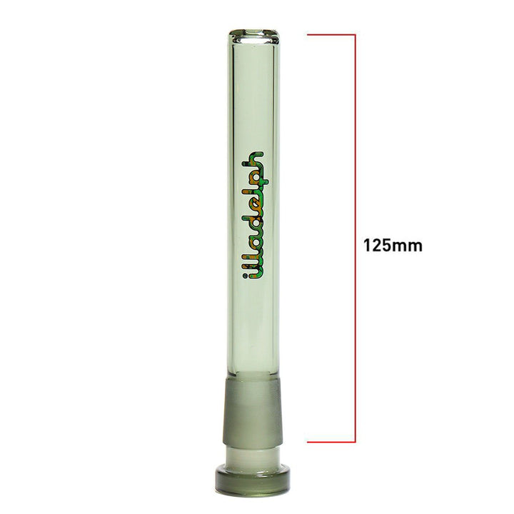 Illadelph Micro OG Downstem in Camo – 125mm glass replacement downstem with 14mm female to 18mm male fit, compatible with Illadelph 5mm and Mini-Delp Series.