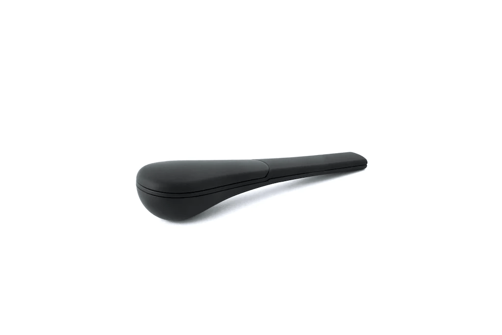 Matte black J2 Journey Pipe featuring a heat-resistant, screenless design and secure magnetic locking system for modern pipe users.