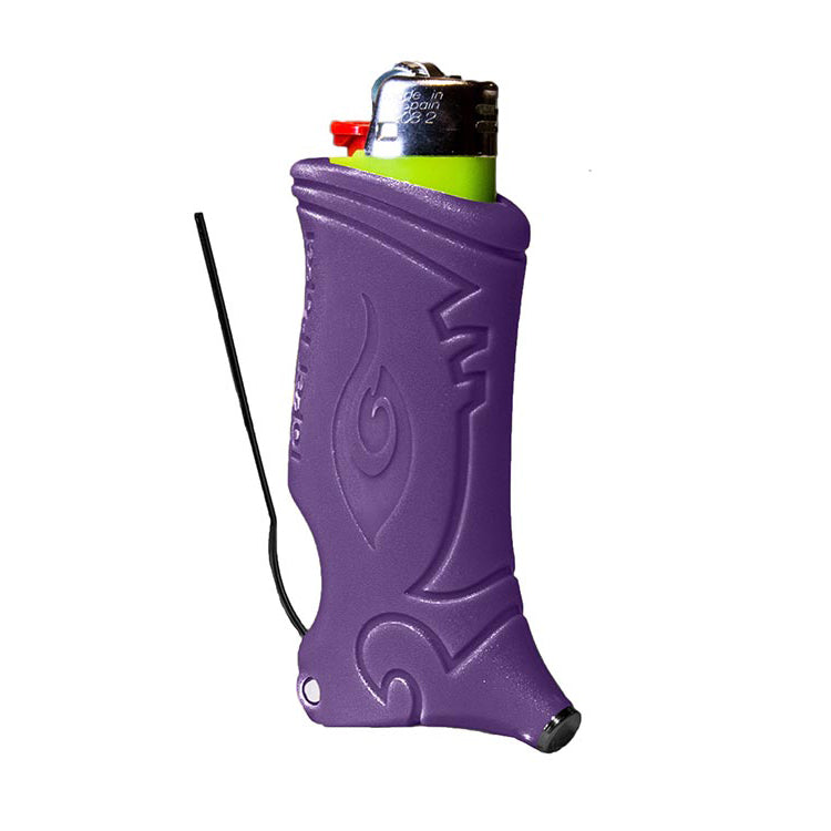Toker Poker Purple lighter sleeve multi-tool with poker and tamper