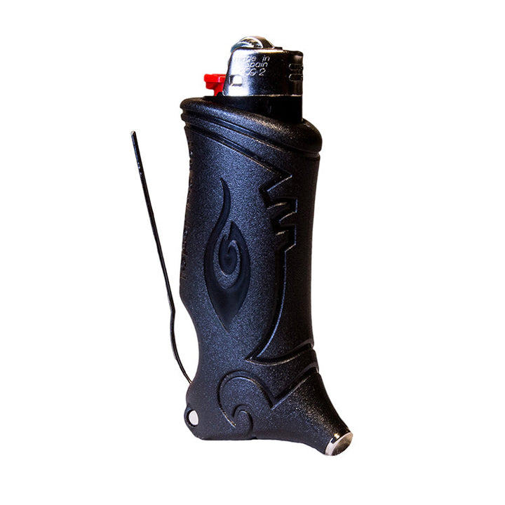 Toker Poker Black lighter sleeve multi-tool with poker and tamper