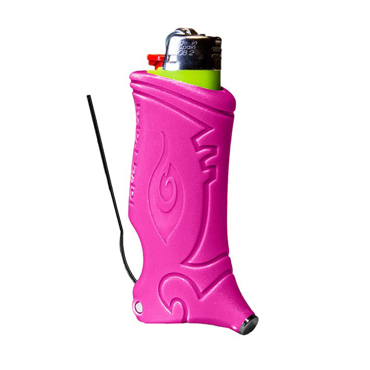 Toker Poker Pink lighter sleeve multi-tool with poker and tamper