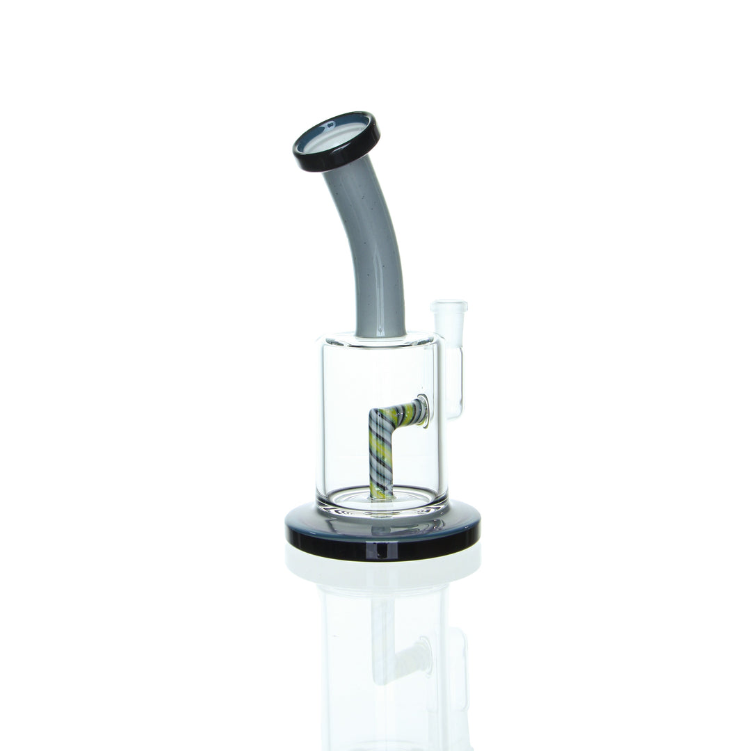 Toro Glass Macro XL — CFL Worked colorway heady tube, alternate angle