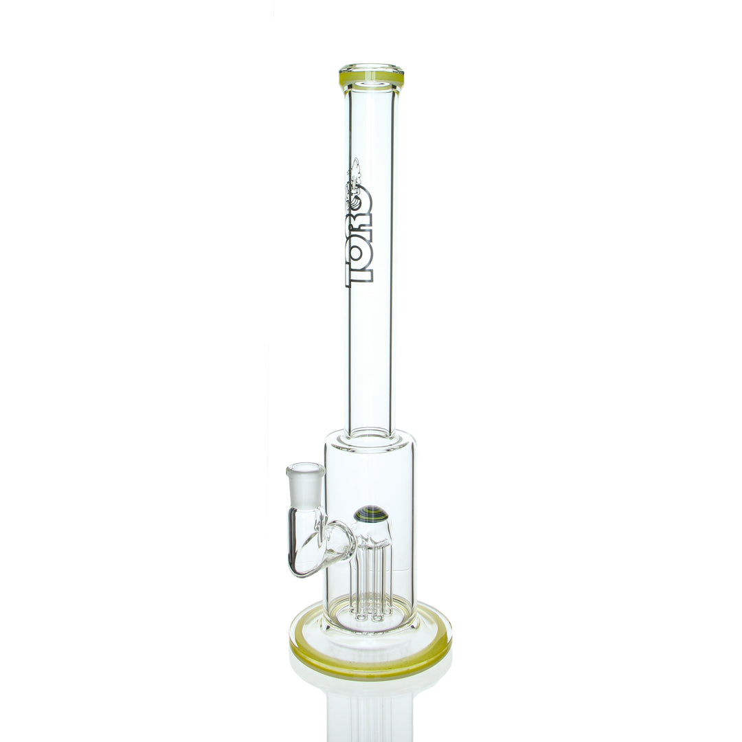 Toro Glass Mini Tree Perc — Yellow colorway tree perc rig, hero shot
