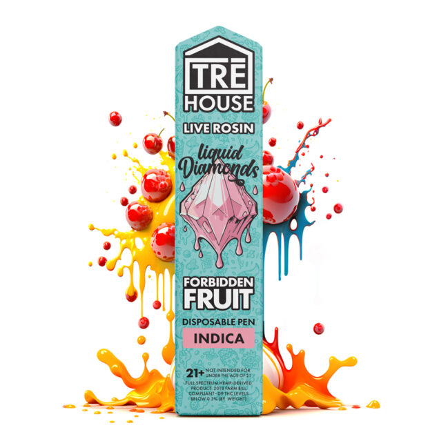 Tre House 2g Live Rosin Liquid Diamonds Disposable Vape Pen — Forbidden Fruit flavor