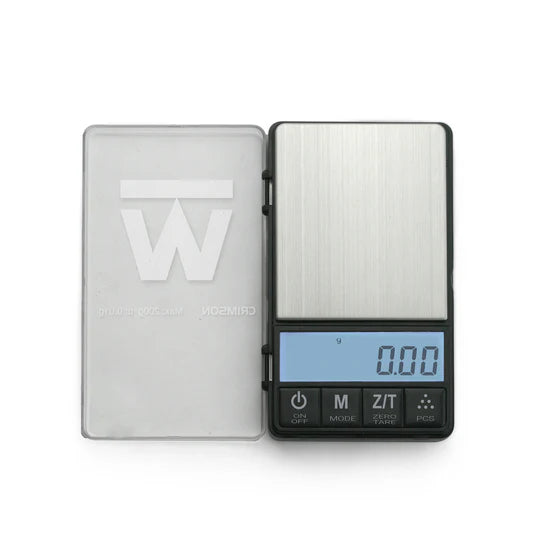 Truweigh Crimson digital scale stainless steel platform, LCD display on