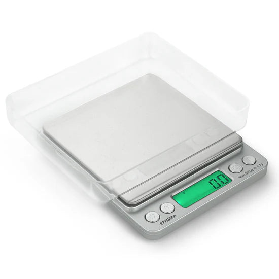 Truweigh Enigma digital scale packaging box side view