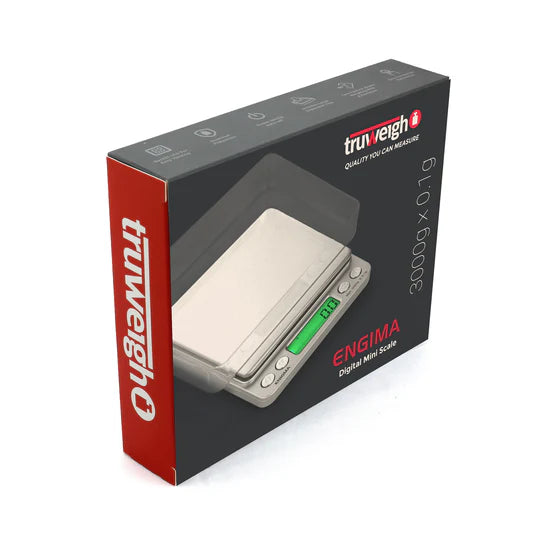 Truweigh Enigma digital scale box packaging front view