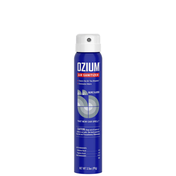 Ozium air cleanser 3.5 ounce can that new car smell