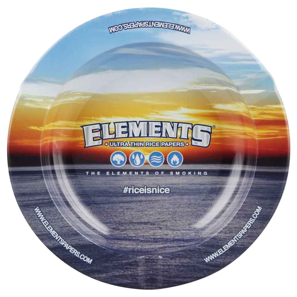 Elements sky-blue magnetic ashtray top view