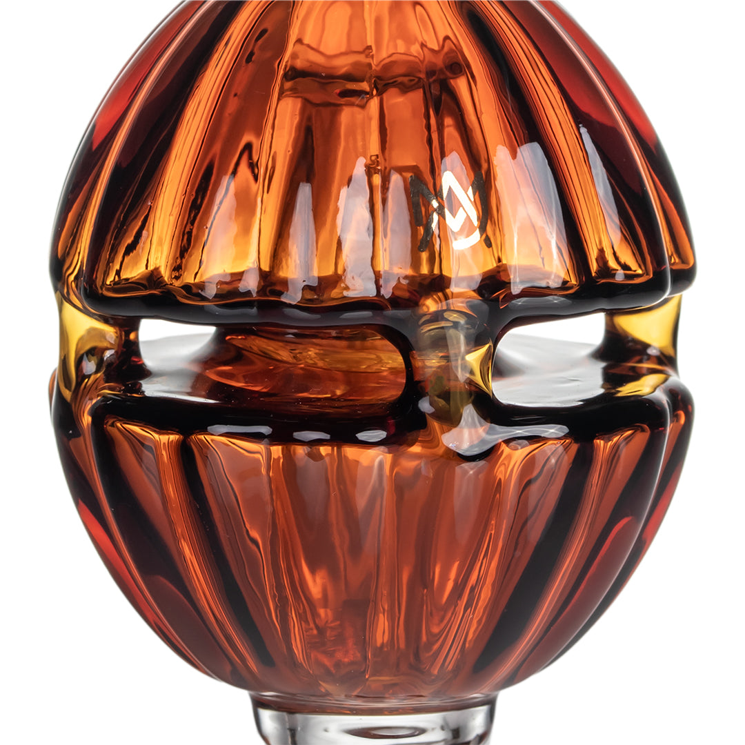 Close-up of MJ Arsenal Gourdy Glass Pumpkin Design